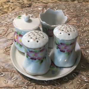 Vintage Japan 5-Piece Salt & Pepper Mini Table Set